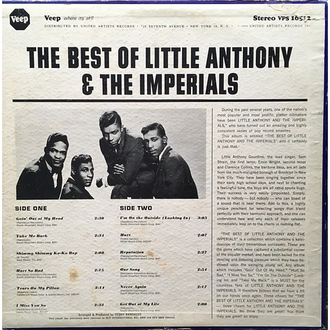 Little Anthony & The Imperials - The Best Of Little Anthony & The Imperials