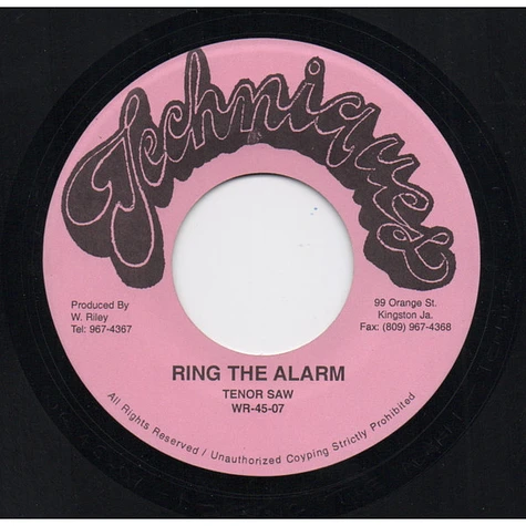 Tenor Saw - Ring The Alarm