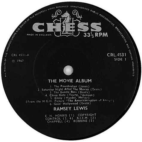 Ramsey Lewis - The Movie Album