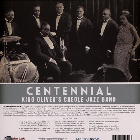 V.A. - Centennial: King Oliver's Creole Jazz Band