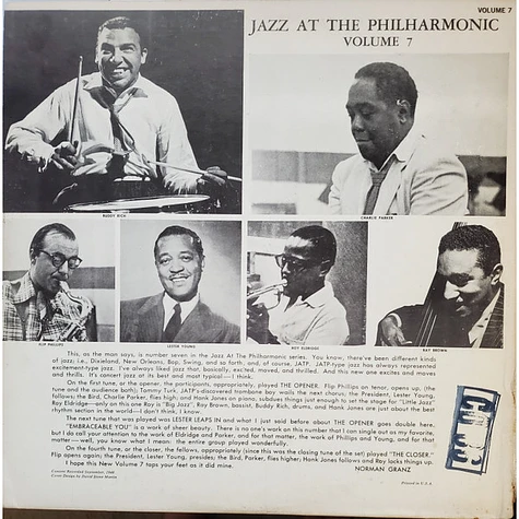 Charlie Parker, Lester Young, Flip Phillips, Roy Eldridge, Buddy Rich, Ray Brown, Tommy Turk, Hank Jones - Norman Granz' Jazz At The Philharmonic Volume 7