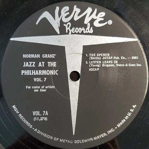 Charlie Parker, Lester Young, Flip Phillips, Roy Eldridge, Buddy Rich, Ray Brown, Tommy Turk, Hank Jones - Norman Granz' Jazz At The Philharmonic Volume 7