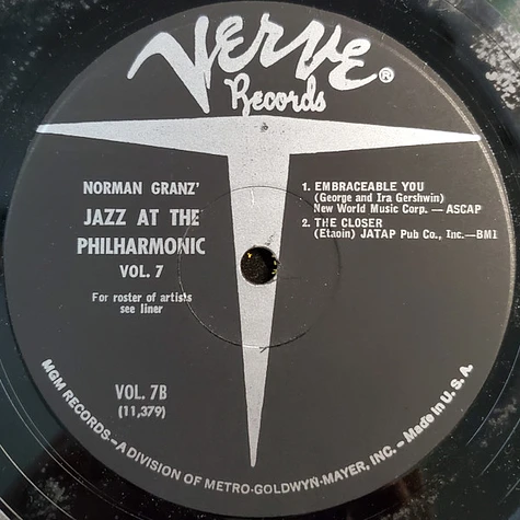 Charlie Parker, Lester Young, Flip Phillips, Roy Eldridge, Buddy Rich, Ray Brown, Tommy Turk, Hank Jones - Norman Granz' Jazz At The Philharmonic Volume 7