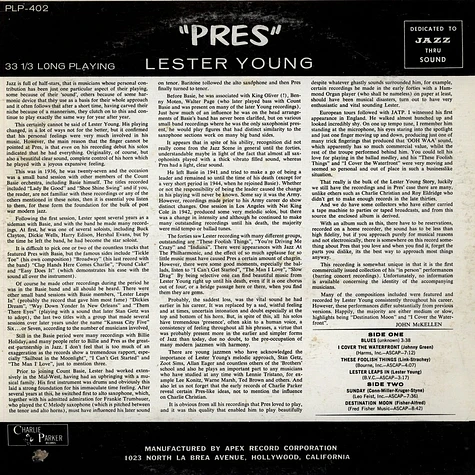 Lester Young - Pres