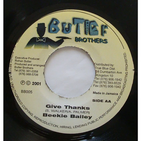 Bounty Killer / Beekie Bailey - Staying Alive / Give Thanks