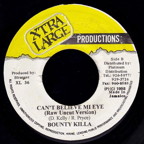 Bounty Killer - Can't Believe Mi Eye