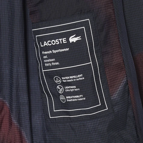 Lacoste - Lightweight Printed Ripstop Cropped Jacket