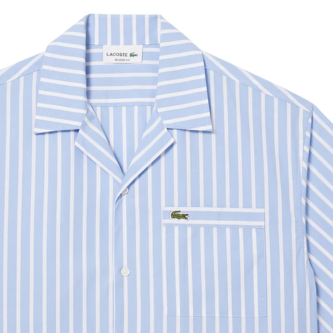 Lacoste - Relaxed Fit Short Sleeved Striped Shirt