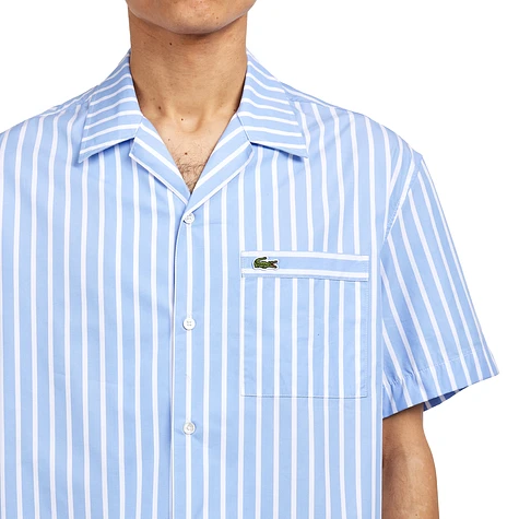 Lacoste - Relaxed Fit Short Sleeved Striped Shirt