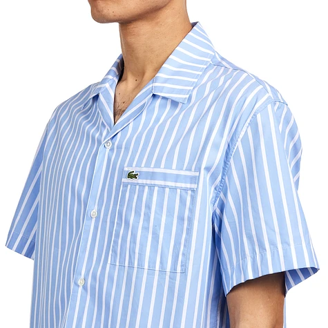 Lacoste - Relaxed Fit Short Sleeved Striped Shirt