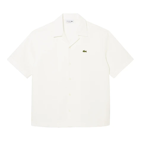 Lacoste - Short Sleeved Textured Monochrome Shirt