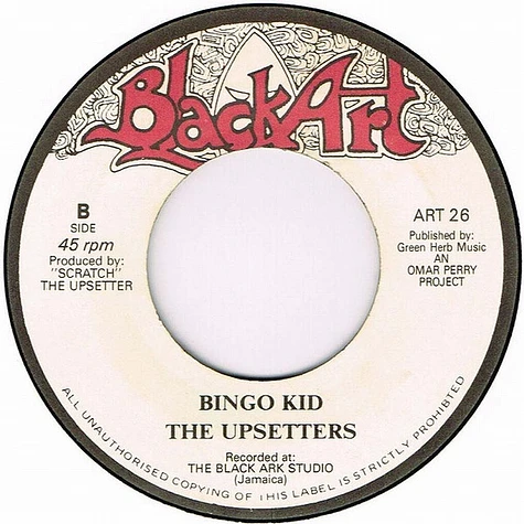 Junior Murvin / The Upsetters - Philistines On The Land / Bingo Kid