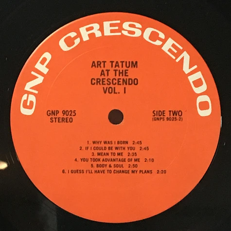 Art Tatum - Art Tatum At The Crescendo Vol. I