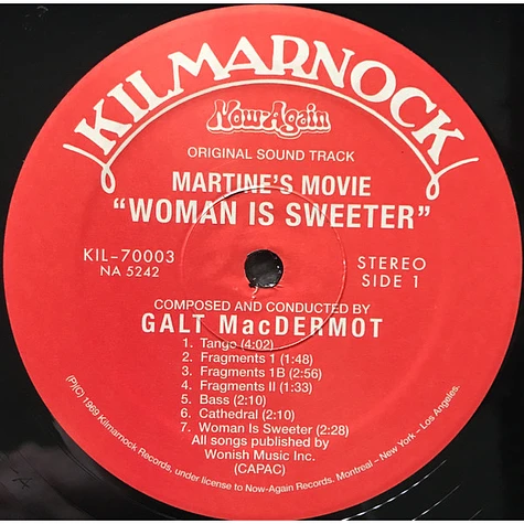 Galt MacDermot - OST Woman Is Sweeter