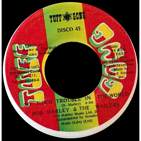 Bob Marley & The Wailers - One Love/People Get Ready / So Much Trouble In The World