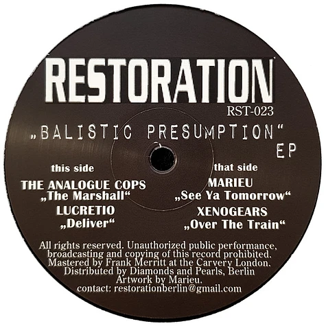 V.A. - Balistic Presumption EP