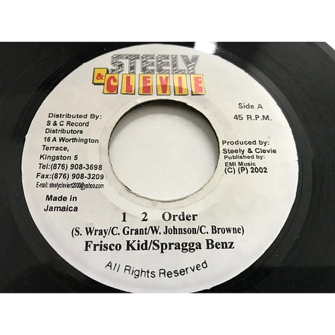 Frisco Kid / Spragga Benz - 1 2 Order