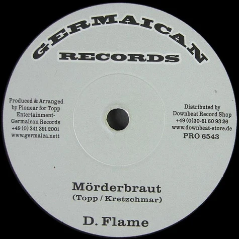 D-Flame / Ganjan - Mörderbraut / Di Bone