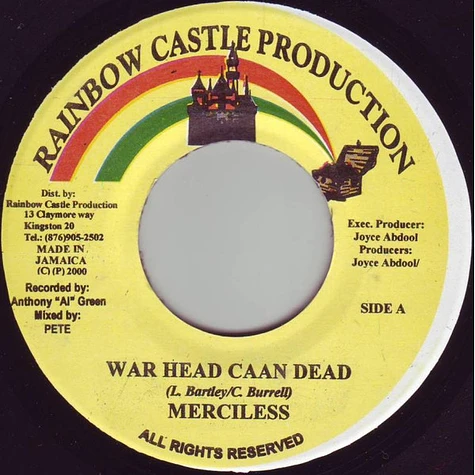 Merciless - War Head Caan Dead