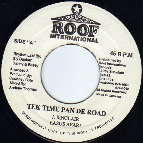 Yasus Afari - Tek Time Pan De Road