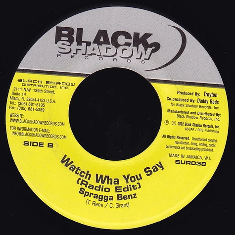 Spragga Benz - Watch Wha You Say