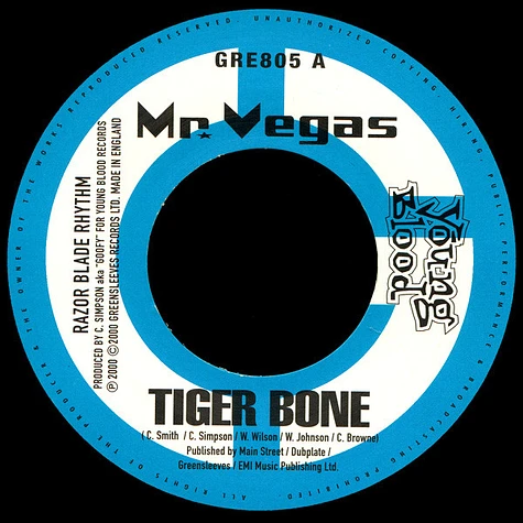 Mr. Vegas / Elephant Man - Tiger Bone / Hype