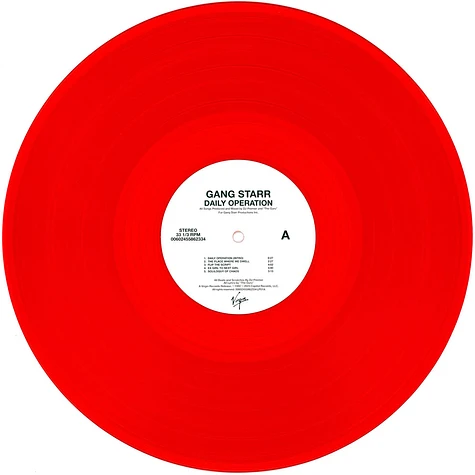 Gang Starr - Daily Operation Red Vinyl Edition