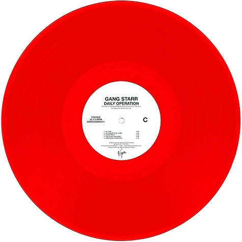Gang Starr - Daily Operation Red Vinyl Edition