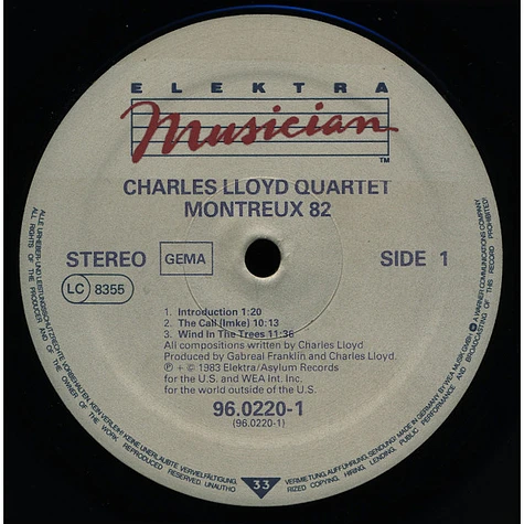 The Charles Lloyd Quartet - Montreux 82