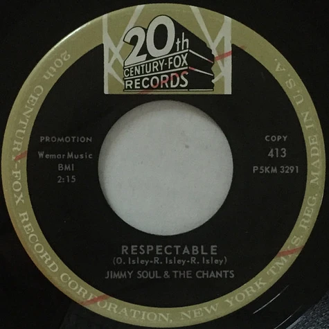 Jimmy Soul & The Chants - I Wish I Could Dance / Respectable