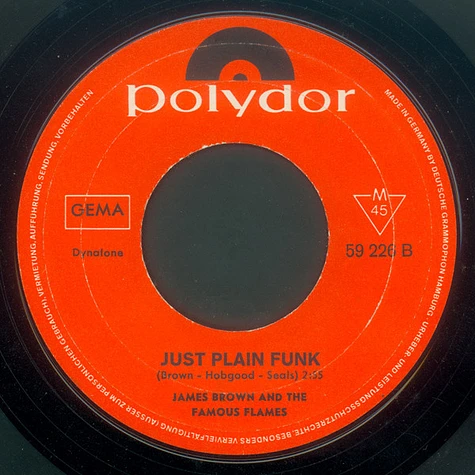 James Brown & The Famous Flames - I Guess I'll Have To Cry, Cry, Cry / Just Plain Funk