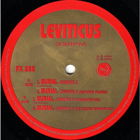 Leviticus - Burial