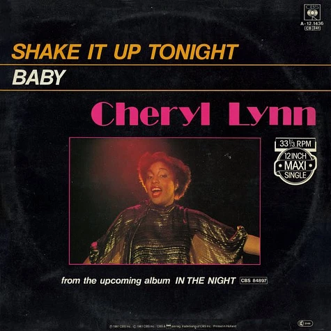 Cheryl Lynn - Shake It Up Tonight