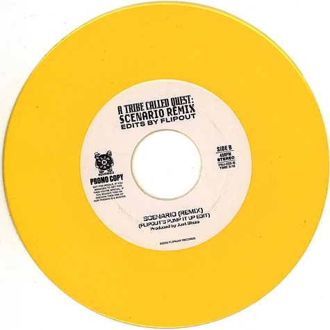 A Tribe Called Quest - Scenario Flipout Edits Yellow Promo Vinyl Edition