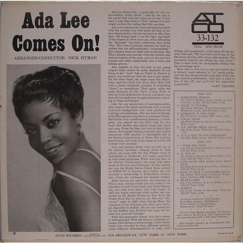 Ada Lee - Comes On!