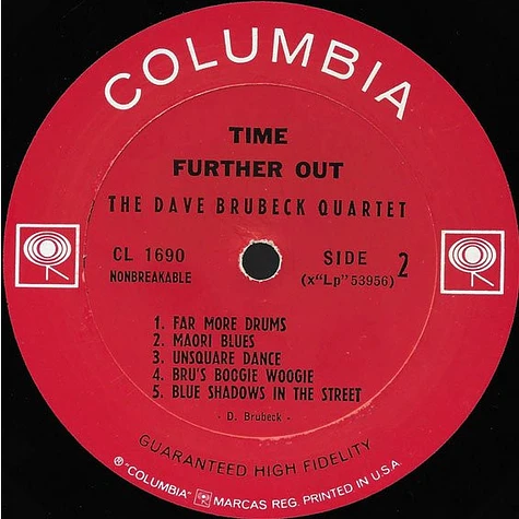 The Dave Brubeck Quartet - Time Further Out (Miro Reflections)