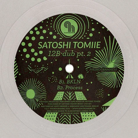 Satoshi Tomiie - 12b Dub Part 2 Grey Marbled Vinyl Edition