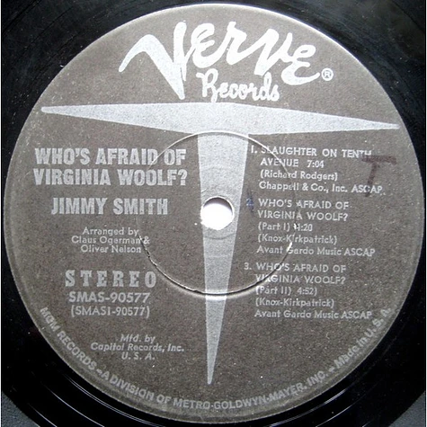 Jimmy Smith - Who's Afraid Of Virginia Woolf?