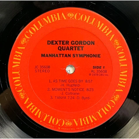 Dexter Gordon Quartet - Manhattan Symphonie