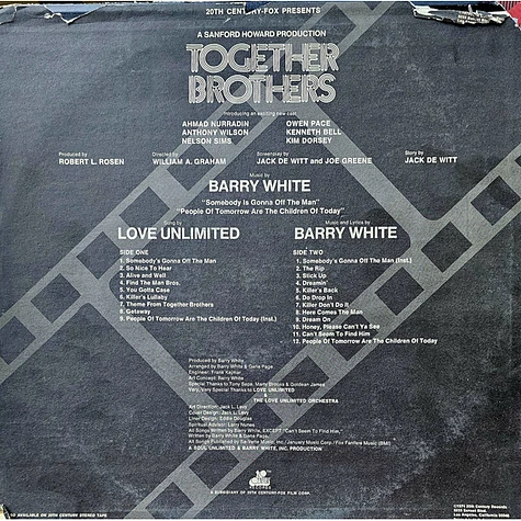 Barry White, Love Unlimited, Love Unlimited Orchestra - OST Together Brothers