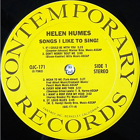 Helen Humes - Songs I Like To Sing!