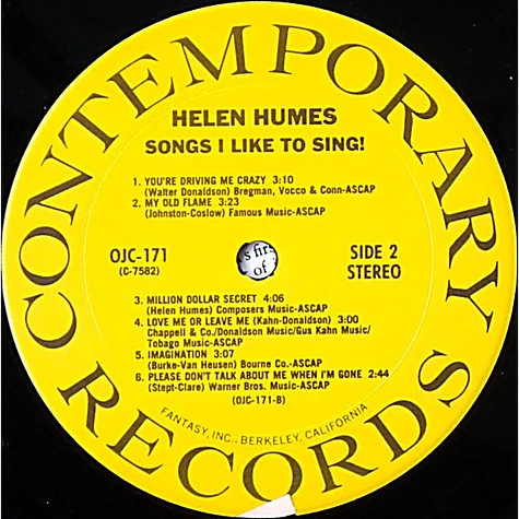 Helen Humes - Songs I Like To Sing!