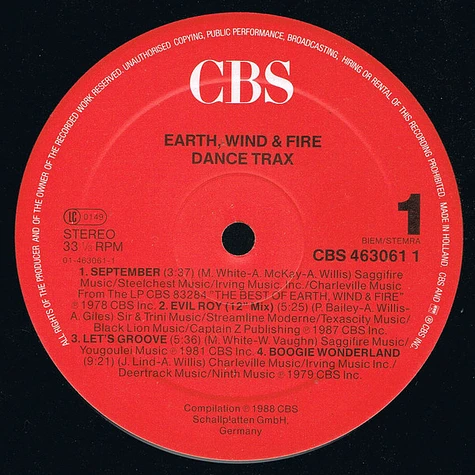 Earth, Wind & Fire - Dance Trax