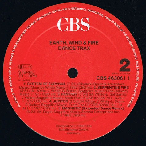 Earth, Wind & Fire - Dance Trax