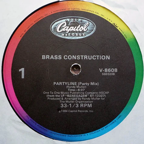 Brass Construction - Partyline