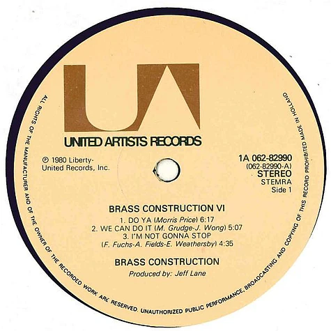 Brass Construction - Brass Construction 6