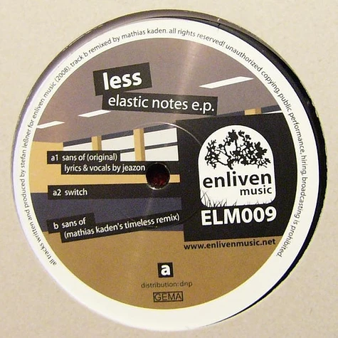 Less - Elastic Notes EP