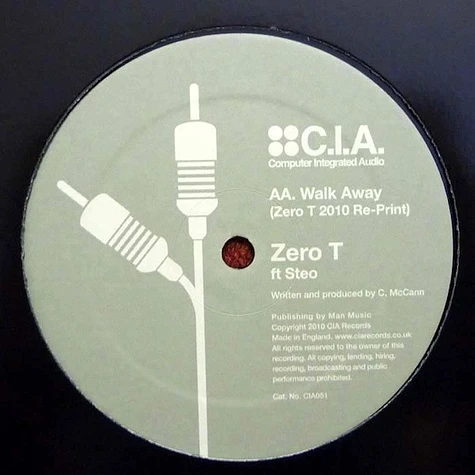 Zero Tolerance & DJ Bailey / Zero Tolerance ft Steo - Robots (Ulterior Motive Remix) / Walk Away (Zero T 2010 Re-Print)