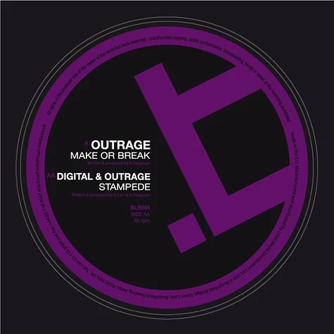 Outrage / Digital & Outrage - Make Or Break / Stampede