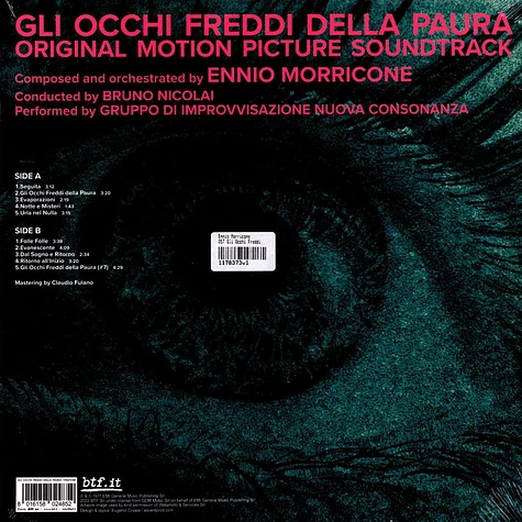 Ennio Morricone - OST Gli Occhi Freddi Della Paura Clear Pink Vinyl Edition